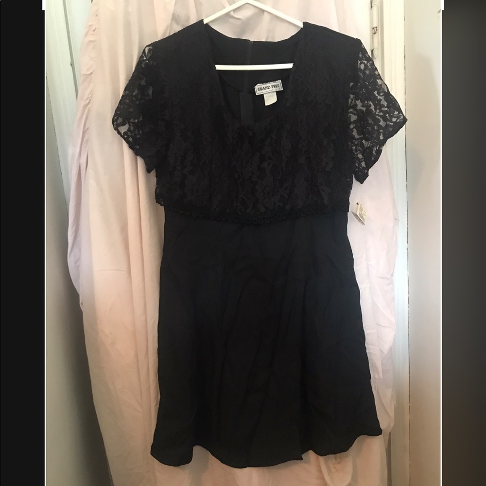 Women’s black mini dress